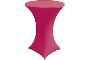 ‎GASTRO UZAL Gastro Uzal Hussen für Stehtische und Bistrotische Stretch Stehtischhussen (pink, Ø65-72)