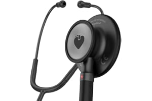 SPENGLER Magister II, Stéthoscope de Diagnostic Médical, Double Pavillon en Acier Inoxydable, Confortable, Très Haute Qualité Acoustique, Polyvalent (Black Edition)