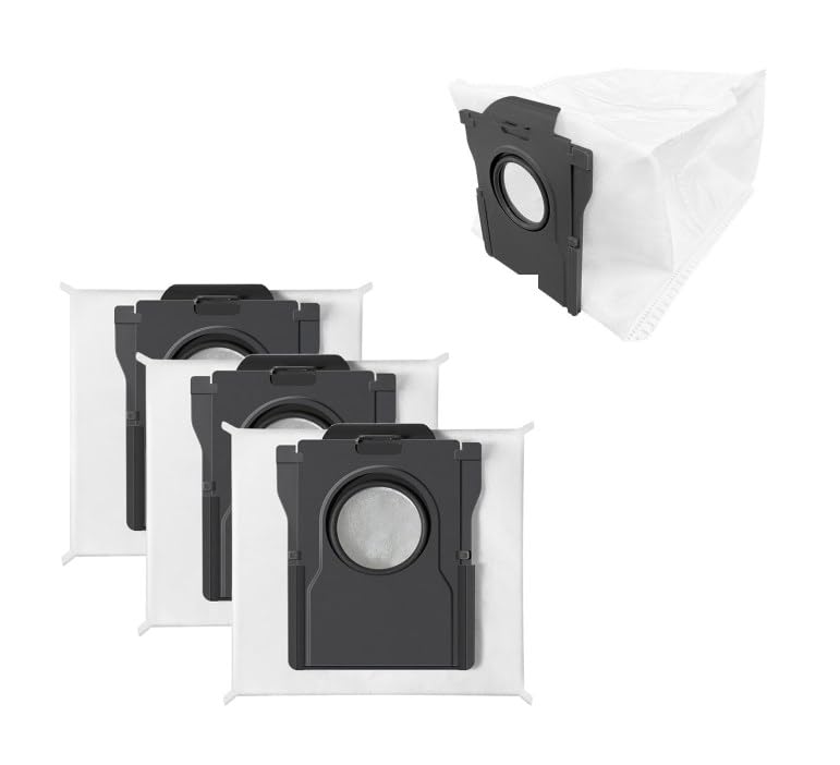 HASTHIPÂ® 4Pcs Dust Collector Bags for Dreame L10s Pro Ultra Vacuum Cleaner, Replenishment Kit Replacement Parts, Replacement Accessories Superior Filtration Capabilities Large Dust Bags Cleaning Tool