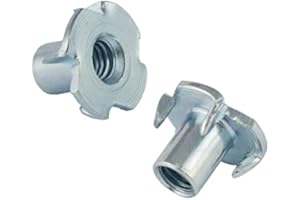 HEXATON Dadi a T dadi a filletato T inserti acciaio zincato M6 x 18 mm 50 pezzi