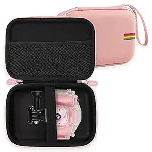 Leayjeen Camera Case Compatible with Agoigo/PROGRACE/Ourlife/BRYSETEN and More Kids Waterproof Digital Video Camera Toy--Girls Boys Birthday Gifts (CASE ONLY)-Pink