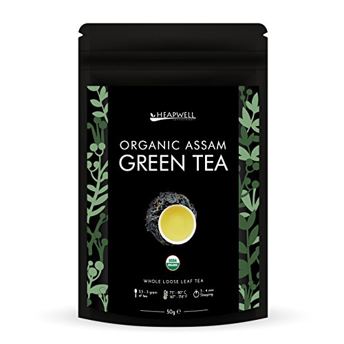 Té verde orgánico | El mejor té de hojas sueltas de Himalaya | Primera cosecha y mano laminada | Rico en antioxidantes, Perfecto para la pérdida de peso, desintoxicación y adelgazamiento (50g)