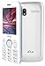 Aqua Pearl Max - 2.8 Inch BIG Display Dual SIM Basic Keypad Mobile Phone with 3600 mAh Battery and Power bank Feature -White Blue RS.1299.00