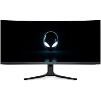 Alienware AW3423DWF 34 Inch WQHD (3440x1440) 21:9 1800R Curved Gaming Monitor, 165Hz, QD OLED, 0.1ms, AMD FreeSync Premium Pr