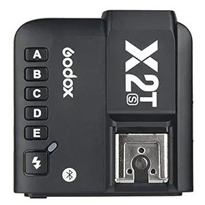 GODOX X2T-F 2.4G Wireless Flash Trigger Transmitter for Fuji with TTL II HSS 1/8000s Group Function LED Control Panel Firmware Update, Black (1876002005)