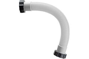 Manguera de bomba de filtro de arena para piscina, ReachMall, Polietileno (PE), Manguera de interconexión, 1 paquete, 16 pulgadas, 3.8 cm, Compatible con Intex y más
