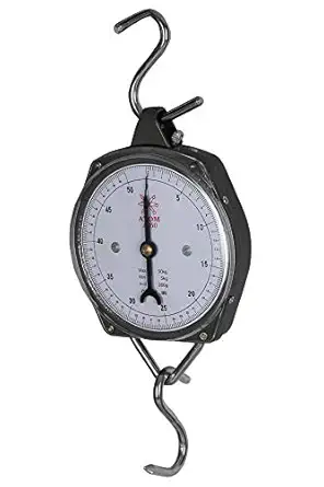 Atom AT350-50kg Commercial Hanging Weighing Scale, Grey, 50kg