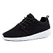 Produktbild Unisex Damen Herren Laufschuhe Schnür Sneaker Sport Fitness Freizeit Turnschuhe Schwarz/Weiß 36