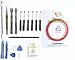 Produktbild FiveSeasonStuff® 19 Stück 19in1 HANDY UNIVERSAL TOOL WERKZEUG REPARATUR SET FÜR SAMSUNG GALAXY S2 i9100 S3 i9300 S3 Mini i8190 S4 i9500 9900 N7100 9220 Galaxy Tab S5 BlackBerry Nokia iPhone 5 5C 5S iPhone 4 4S iPhone 3 iPad iTouch iPod PSP NDS Motorola HTC + 2mm Super-Transparent High Quality Acrylic doppelseitigem Klebeband Rolle / Metall, Nylon und Kunststoff Öffnung Werkzeug Spudger, Pinzette, Schraubenzieher und Saugnapf-Set und Reinigungstuch TP6