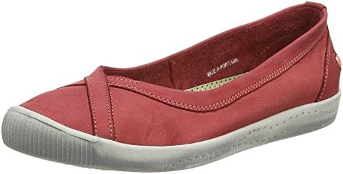 Softinos Women’s Ilma Ballet Flats, Red (Red), 9 UK 42 EU