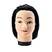 Anself 23" Black Hairdresser Training Head Dummy Model with Long Hair Hairdressing Styling Practice Head Model with Clamp