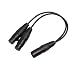 Produktbild ForceSthrength 3-poliger XLR-Stecker auf 2 x 3-polige XLR-Audio-Adapterkabel-Anschlusskabel