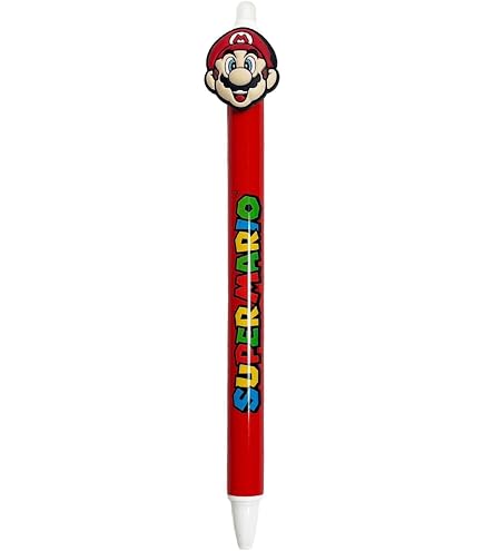 Stylo Gel Super Mario – Encre Effaçable – Assortiment Couleurs – Écriture Fluide