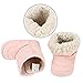 Arshiner Baby Infant Toddler Boys Girls Warm Winter Fur Snow Shoes Boots ,Pink