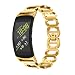 Produktbild Javpoo Zubehör Bänder kompatibel Samsung Gear Fit 2/Getriebe Fit 2 Pro, Edelstahl Ersatz Armband Kette Armband Band Uhrenarmband kompatibel Samsung Getriebe Fit 2/Getriebe Fit 2 Pro
