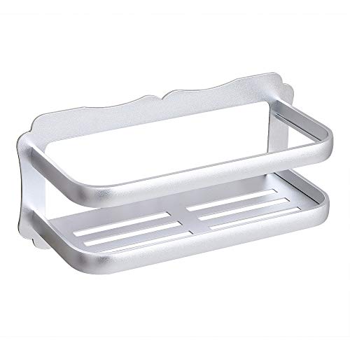 Wopeite Panier de Rangement de Douche sans Perçage Amovible Étagère de Salle de Bains Réutilisable Évier de Cuisine Éponge Shampoing Après-shampoing Stockage Organiseur Support