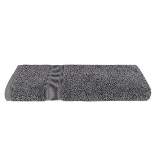 2er Set Frottee Duschhandtücher Duschtücher Strandtücher in vielen Farben erhältlich – 100% Baumwolle 500 gr/m² anthrazit / dunkelgrau 70 x 140 cm - 5