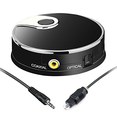 Preisvergleich Produktbild YETOR Bluetooth 4.0 Audio Transmitter für Smart TV XBOX PS4 Bose JBL B&W mit integriertem Toslink Optisches S / PDIF Coaxial AUX Input Connect Dual wireless Headset