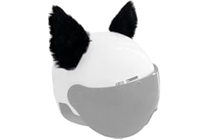 Tsangbaby Orecchie di Gatto per Casco Orecchie di Peluche Adesivo in Velcro Accessorio per Casco per Bicicletta Moto Superfici Lisce Decorazione per Casco