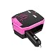 Produktbild KINDEN Autoladegerät Reiseadapter(US/EU/UK/AU) Reisestecker USB KFZ Duale Ausgänge Weltweit Universal Universal AC International Travel Adapter Charge für Australien Brasilien China England Dänemark USA Europa Asien