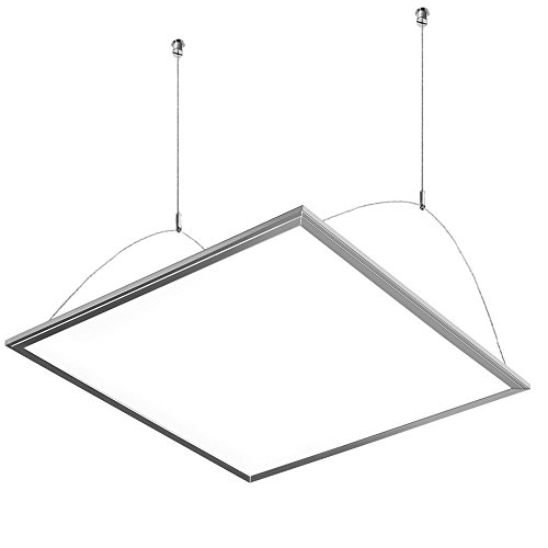 examen LE 36W Panneau Lumineux LED, Equivalent à 80W Ampoule Fluorescente, 2700lm, 6000K Blanc lumière du jour, 595*595mm, Plafonnier en Forme Carré