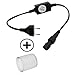 Produktbild SET 1x Stromadapter + 1x Endkappe für LED Schlauch 13mm Durchmesser
