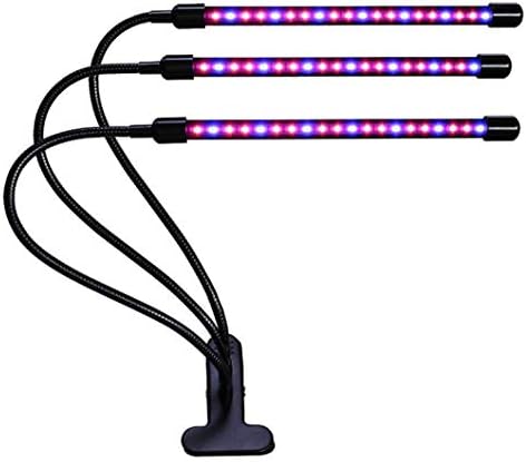30w 3 Head Clip Plant Growth Light,360 Degree Adjustable Plantsgrowing Fill Light, Usb Dimmable