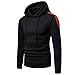 Produktbild Herren Winter Hoodie Herbst Patchwork Kapuzenpullis Langarm Hoodie Mantel Kordelzug Pullover Sport Baumwolle Sweatshirt Top Bluse Mode Rundkragen Outerwear 2018 Neue Hoodie Hemd Felicove