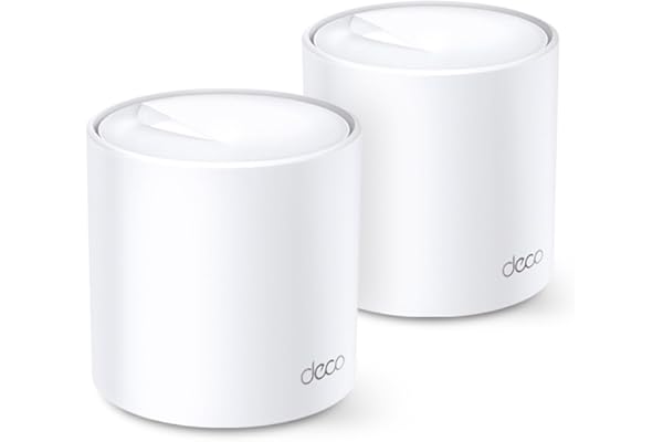 TP-Link Deco WiFi 6 Mesh AX1800Mbps Deco X20(2-Pack), Système WiFi 6 pour Toute la Maison, Couverture de 250㎡, Installation Facile, Contrôle Parental, Compatible avec Toutes Les Box Fibre