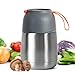 Produktbild MUHOO Thermobehälter Speisebehälter Lunchbox Edelstahl Isolierbehälter Speisebehälter Speisegefäß BPA freier Essensbehälter für Essen und Flüssigkeiten 450ml