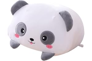 Coussin en peluche doux et confortable pour animaux en peluche, peluche et animal Kawaii Lying Animal Doll Plush Cushion Décoration créative Coussin de dessin animé pour anniversaire, Saint Valentin,