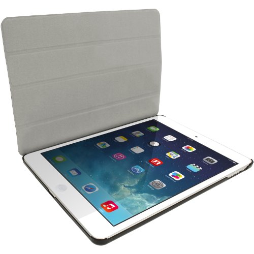 igadgitz Rot PU Ledertasche Hülle Smart Cover für Apple iPad Air 2013 Mit Multi-Winkel Betrachtungs-stand + Auto Sleep/Wake + Displayschutzfolie - 6