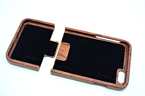 RoseFlower   iPhone 6 Plus 5 5       Funda de Madera - Br  jula de palo de rosa - Natural Hecha a mano de Bamb     Madera Carcasa Case Cover con GRATIS Protector de Pantalla para tu Smartphone