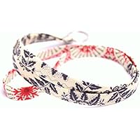 Schlüsselband rot schwarz beige Schlüsselanhänger Baumwolle