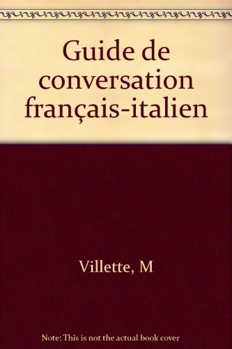 couverture de : Guide de conversation Fran&ccedil;ais-Italien