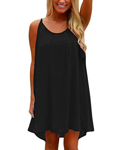 Frauen kleidung Sommer Strand ärmellos Rückenfrei Lose Neckholder Chiffon Rock Frauen Minikleid Partykleid Elegant …