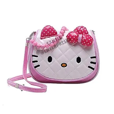 Sanjis Enterprises Girls Cartoon Character Crossbody Shoulder Hand Purse (Multicolour)