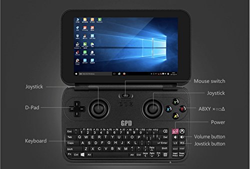 GamePad Digital GPD Win  64 GB  - Gaming Tablet Console con Windows 10 y Steam  Pantalla HD 5 5   Quad-Core Intel Z8700  RAM 4 GB DDR3  Wi-Fi  Bluetooth