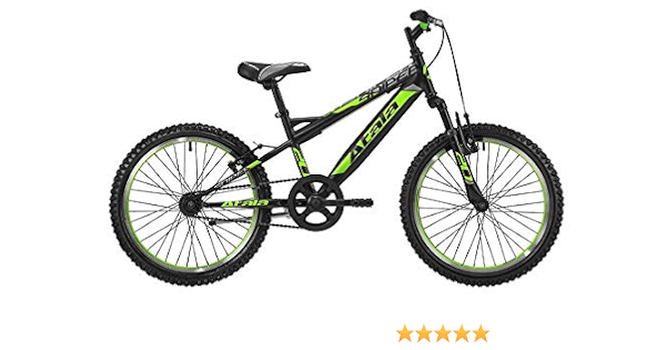 Mountain bike full biammortizzata Atala Panther, 21 velocità, verde fluo e  nero, 26\