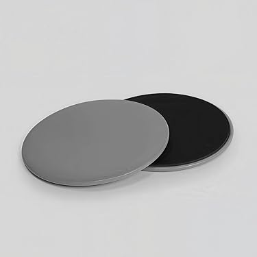 Disques Coulissants De Fitness 24 X 14,5 Cm – Double Face EVA/plastique, Pour Musculation, Yoga Et Pilates, Compatibles Sols Durs Et Moquettes