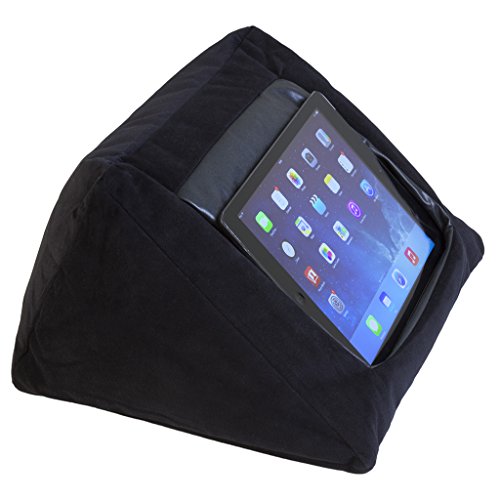 Haltekissen für iPad und andere Tabletgeräte, Schwarz Für Zuhause, das Bett oder den Schreibtisch Verhindert Verletzungen durch wiederholte Beanspruchung und Schulterschmerzen Beanbag-Füllmaterial - 4