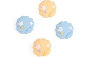 GeekShare Süße Joycon-Daumengriffkappen aus Silikon, Joystick-Abdeckung, kompatibel mit Nintendo Switch/OLED/Switch Lite, 4 Stück – Seashell