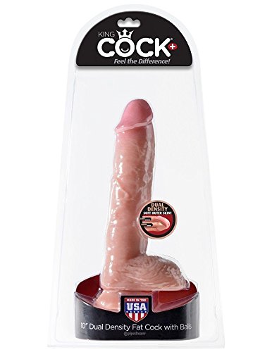 Preisvergleich Produktbild 'King Cock Dual Density 10 Cock Flesh