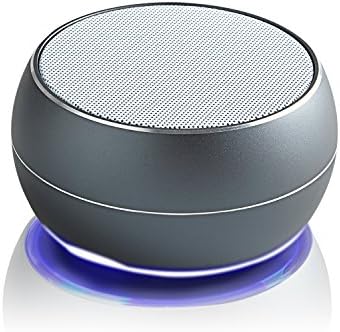 Aznoi Mini Wirless Bass Speaker, Portable Bluetooth Speaker Bluetooth 4.1 Stereo Speaker with LED Light, Built-in Microphone, Support Handsfree / FM Radio/ 32GB TF Card / AUX-in (Black)