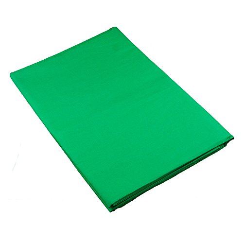 PhotoSEL BK11CG Tela de Fondo para Fotografía de Muselina y Pantalla Verde Croma de 2m ×3m