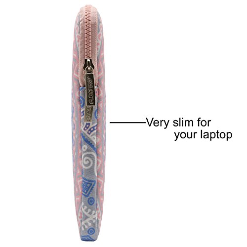 MOSISO Laptoph  lle f  r 13-13 3 Zoll MacBook Pro  MacBook Air  Notebook Computer mit Kleinen Fall  Canvas Gewebe Mandala Muster Schutzh  lle H  lle S