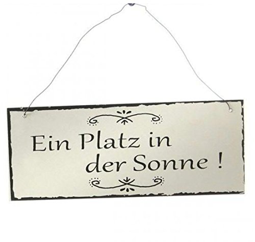 Schild Holz 22x9x19cm 'Ein Platz in..., schw/weiß