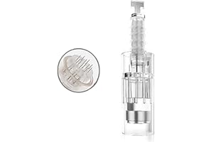 CHINENSIS 10 pcs Micro Agujas para Dermapen Agujas de repuesto puntas cartucho Slot tornillo Regular para coche Derma Electric microneedling pen 12 pin, estilo de hebilla