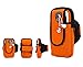 Produktbild ROOKLY Arm Bag/Universelle Sportarmband Fitness Arm Bag mit Kopfhöreranschluss Kompatibel für iPhone XS/Galaxy S9 + Laufen/Gymnastik / Outdoor/Workout,orange