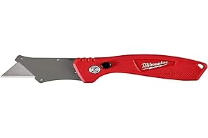 Milwaukee 48-22-1906 Fastback - Navaja plegable compacta con apertura para una sola mano y clip para cinturón